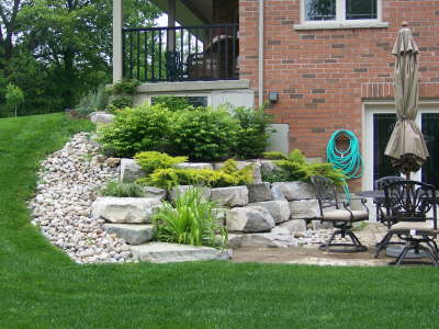 Retaining Wall and Patio